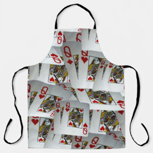 "Queen's Gambit: Scattered Pairs of Pocket Queens" Apron