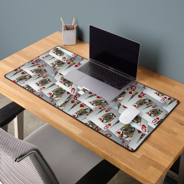 "Queen's Gambit: Scattered Pairs of Pocket Queens" Desk Mat (Office 2)