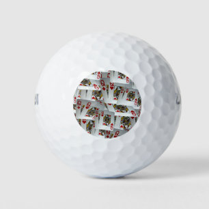 "Queen's Gambit: Scattered Pairs of Pocket Queens" Golf Balls