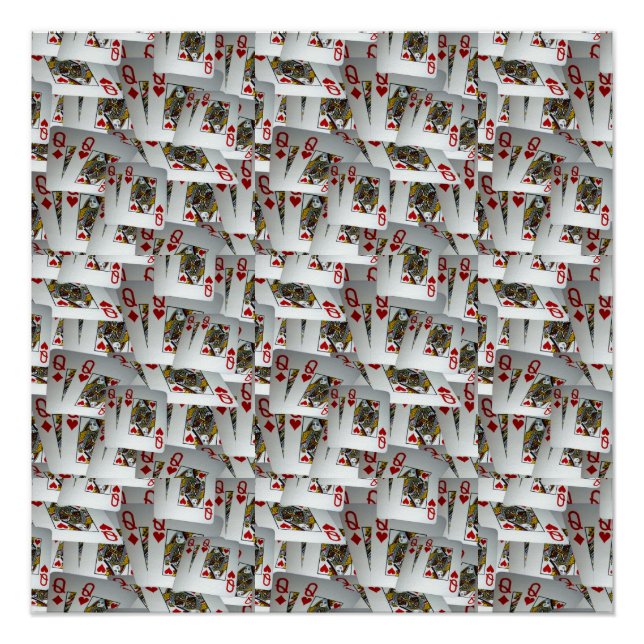 "Queen's Gambit: Scattered Pairs of Pocket Queens" Poster (Front)