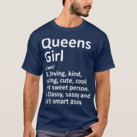 QUEENS GIRL NY NEW YORK Funny City Home Roots