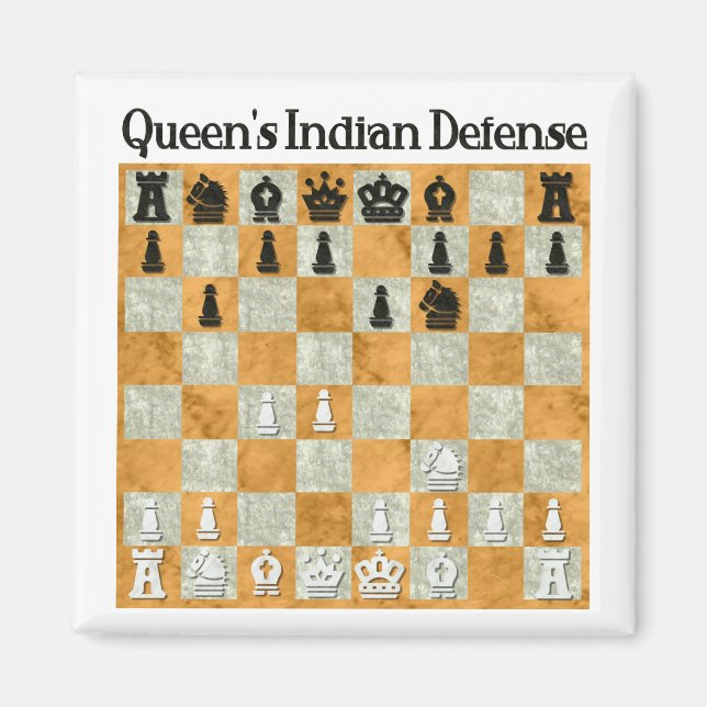 Queen's Indian Defence Magnet (Front)