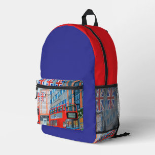 Queen's Jubilee England Printed Backpack
