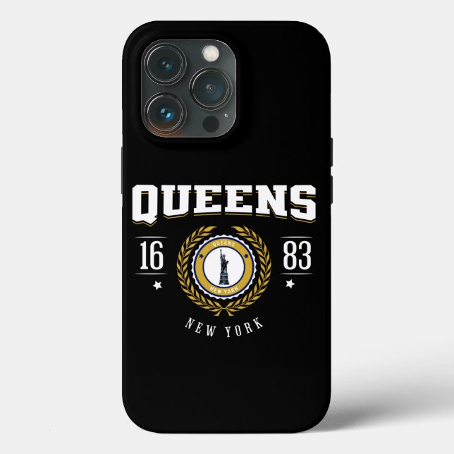 Queens New York 1683 White Case-Mate iPhone Case (Back)