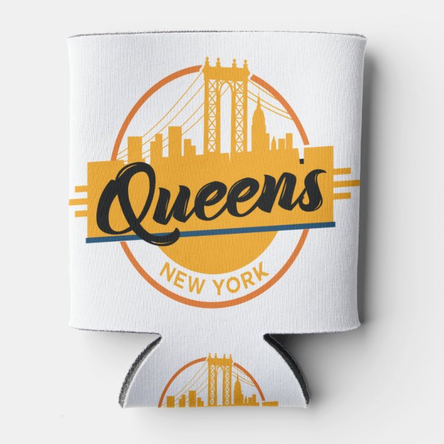 Queens New York Can Cooler (Front)