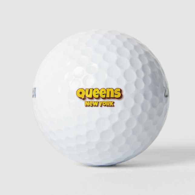 Queens New York Golf Balls (Front)