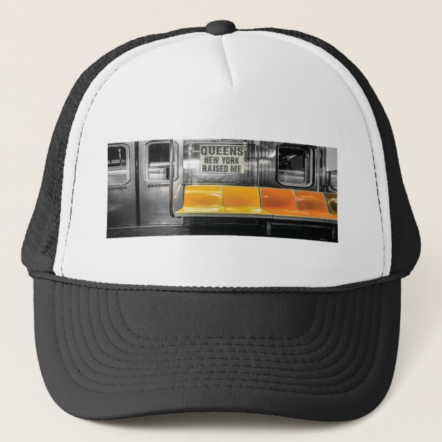 Queens New York Raised Me Photography Trucker Hat (Front)