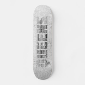 Queens New York Typography Skateboard