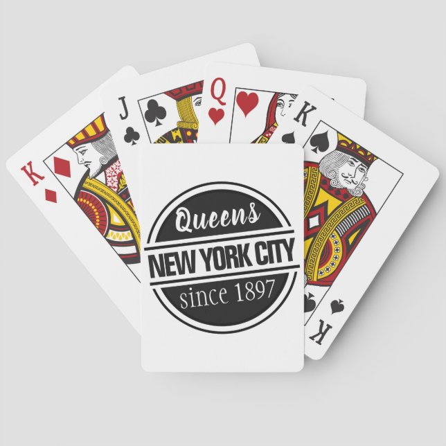 Queens NYC 1897 Playing Cards (Back)