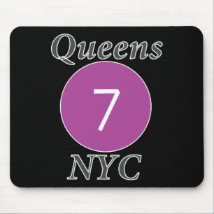 Queens NYC 7 Train Mouse Pad