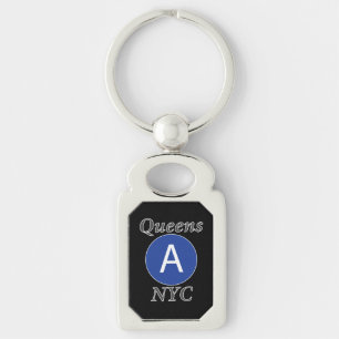 Queens NYC A Train Key Ring