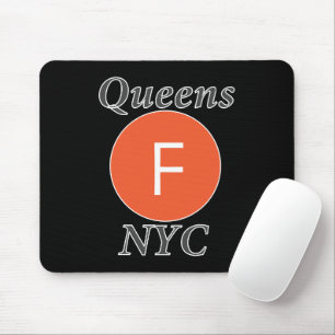 Queens NYC F Train Mouse Pad