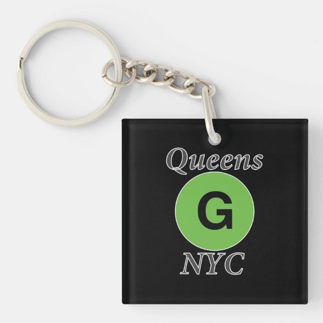Queens NYC G Train Key Ring (Front)