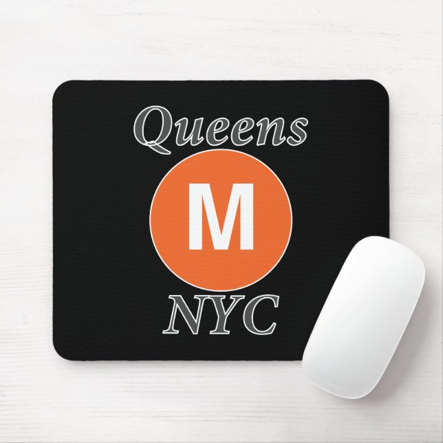 Queens NYC M Train Mouse Pad (With Mouse)