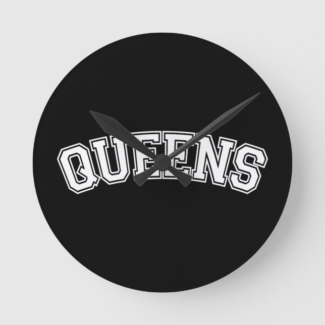 QUEENS, NYC ROUND CLOCK (Front)