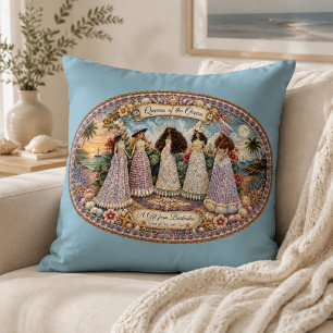 Queens of the Ocean Soulful Ocean-Inspired Art Cushion