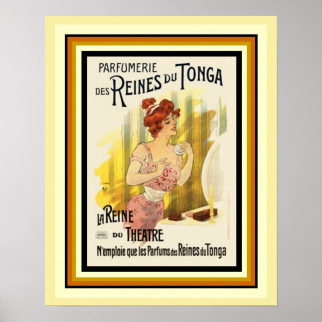 Queens Of Tonga Fragrance French Ad Poster 16 x 20 (Front)