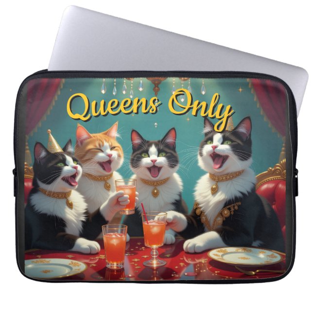 Queens only! laptop sleeve (Front)