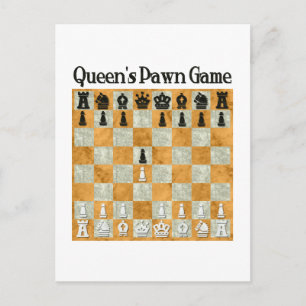 Queen's Pawn Game Postcard