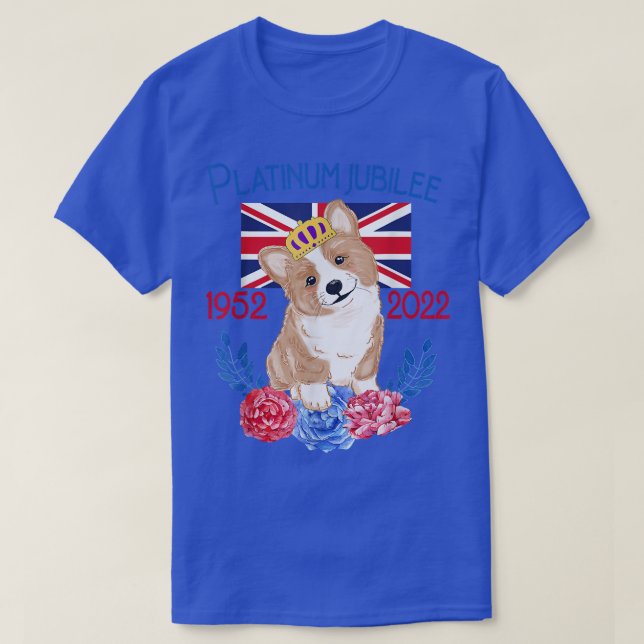Queens Platinum Jubilee 2022 British Monarch Queen T-Shirt (Design Front)