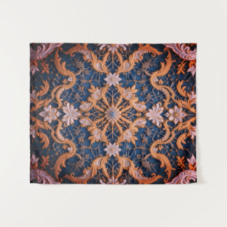 Queen's Rosy Embrace Tapestry