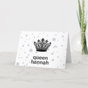 Queens Rule Crown  Thank You Card