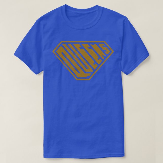 Queens SuperEmpowered Gold T-Shirt (Design Front)