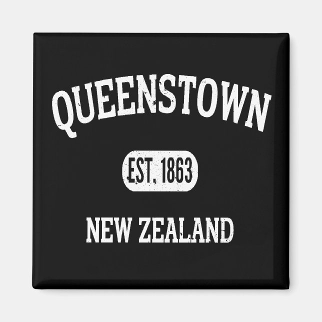Queens Town Newzealand Vintage   Magnet (Front)