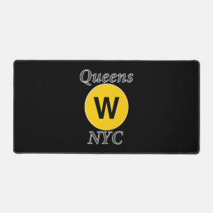 Queens W Train Desk Mat