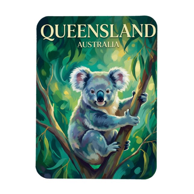Queensland Australia Magnet (Vertical)
