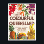 Queensland Australia vintage travel Postcard<br><div class="desc">Queensland Australia vintage travel Postcard</div>