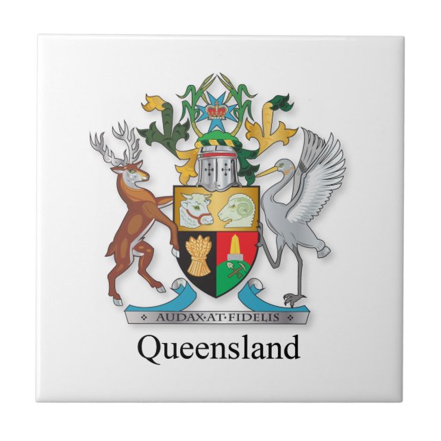 Queensland coat of arms tile (Front)
