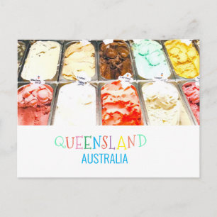 Queensland sorbet Australia funky modern travel Postcard