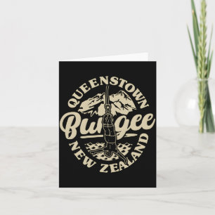 Queenstown Bungee Jump New Zealand Bungee Extreme  Card