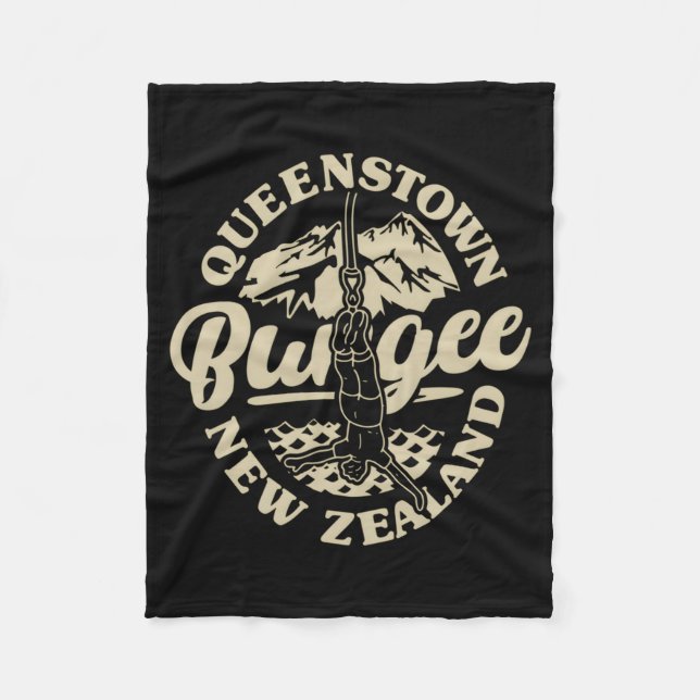 Queenstown Bungee Jump New Zealand Bungee Extreme  Fleece Blanket (Front)