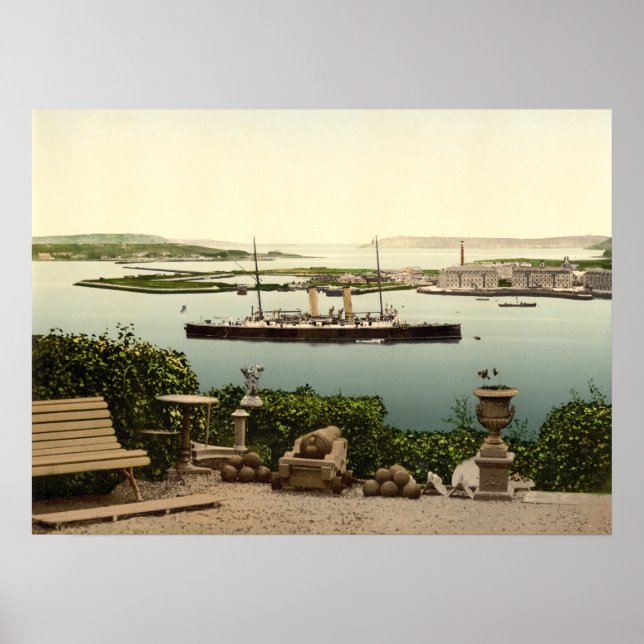 Queenstown Harbour, County Cork Poster (Front)