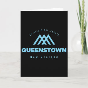 Queenstown Mountain Vacation Skiing New Zealand Card