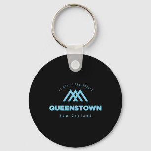 Queenstown Mountain Vacation Skiing New Zealand  Key Ring