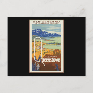 Queenstown New Zealand Postcard