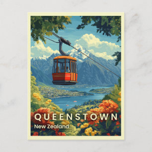 Queenstown, New Zealand Stunning Mountain Views  Postcard