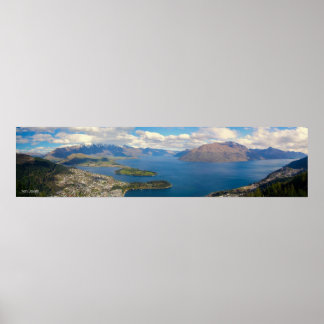 Queenstown Panorama NZ Poster