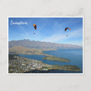 queenstown paragliding postcard