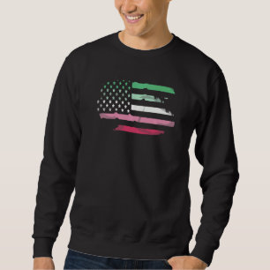 Queer Abrosexual Us Flag Gay Pride Lgbtq Abrosexua Sweatshirt