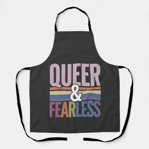Queer and Fearless LGBT Pride Month Ally  Apron