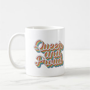QUEER AND PROUD RETRO AESTHETICS '70 COFFEE MUG