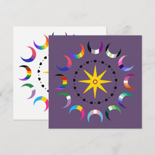 Queer Crescent Pride Moons