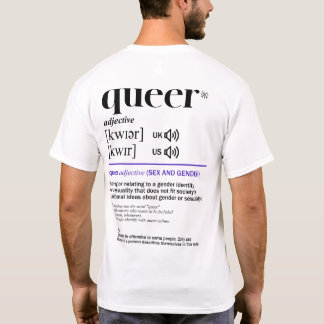 Queer Dictionary, Non-binary pride T-Shirt