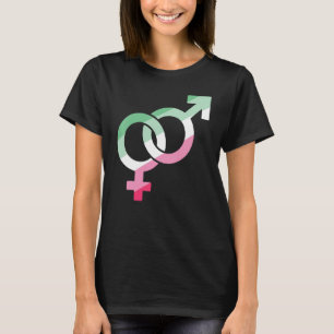 Queer Equality Abrosexuality Lgbt Male Female Abro T-Shirt