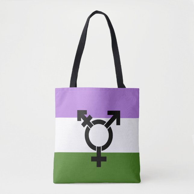 Queer - Gender Queer Pride Tote Bag (Front)