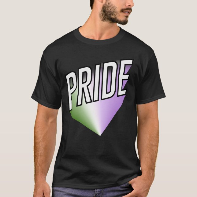 Queer / Genderqueer Pride  T-Shirt (Front)
